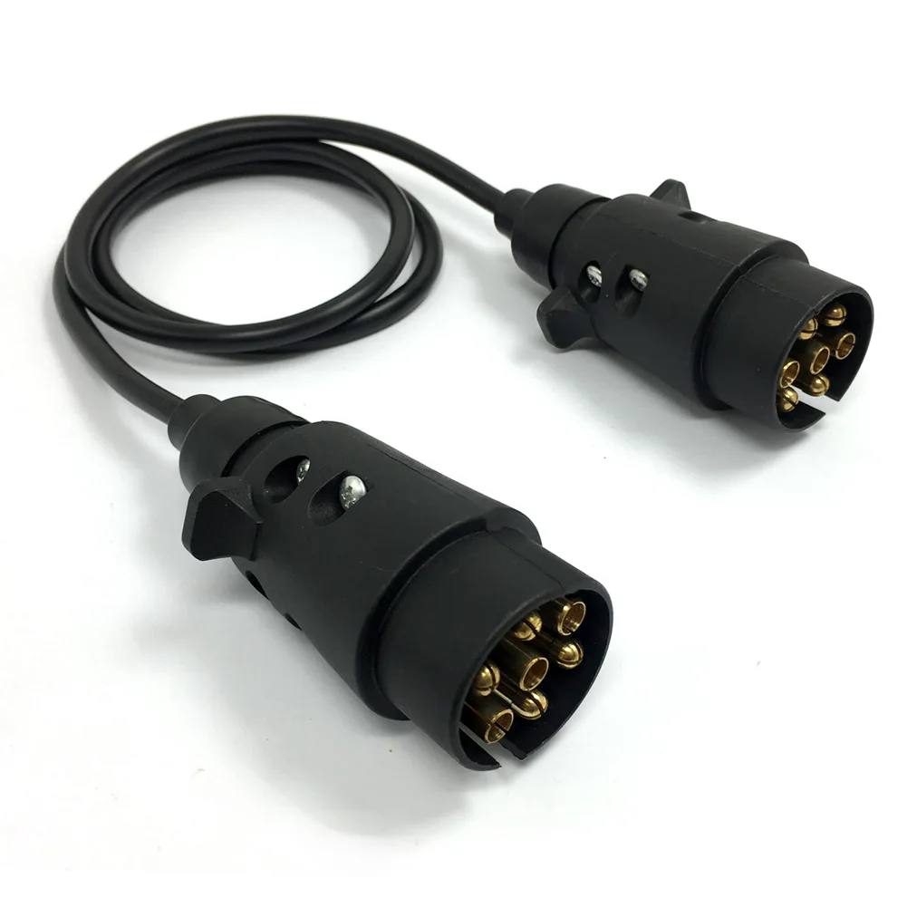 

Tirol RV 7 Core 12 Volt Plug with Cable Truck Trailer Cable Connector Signal Light Show