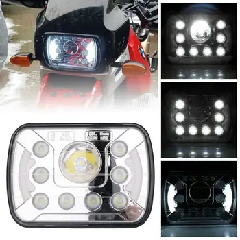 

45W 5x7 Square LED Headlamp 6000K Sealed Beam Headlight Hi-Lo Beam DRL for Jeep Wrangler Trucks