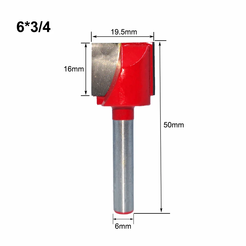 LAVIE 6 мм хвостовик для очистки древесины снизу бит прямой маршрутизатор бит чистый фрезерный Резак Деревообрабатывающие биты мощность машины MC06030