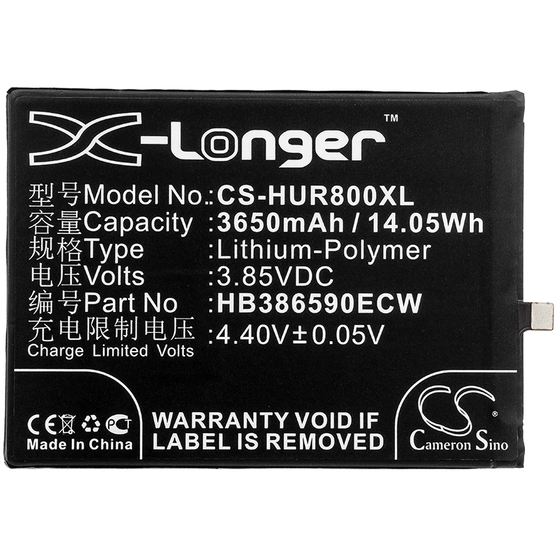 Cameron sino 3650mah аккумулятор для Huawei Honor 8X Honor 8X Dual SIM JSN-AL00 JSN-L21 JSN-L22 JSN-L23 JSN-LX1 JSN-LX2 JSN-LX3