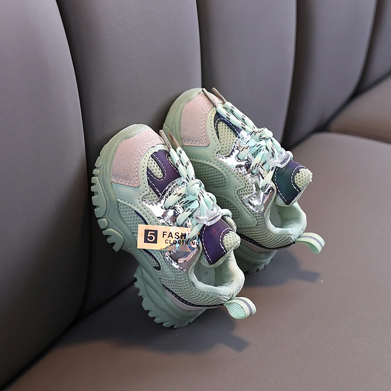 Spring Autumn Kids Shoes Baby Boys Girls Children's Casual Sneakers Breathable Soft Anti-Slip Running Sports Shoes Size 15-25