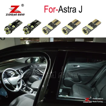 

9pcs LED bulb Interior reading Light Kit for Opel Accessories for Vauxhall Astra J OPC GTC Sports Tourer Hatchback (2009-2015)