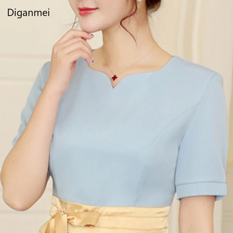 Summer blue short sleeve Beauty Uniform women Work clothing hotel Waiter work clothes Sauna foot bath Uniforms SPA Uniforms