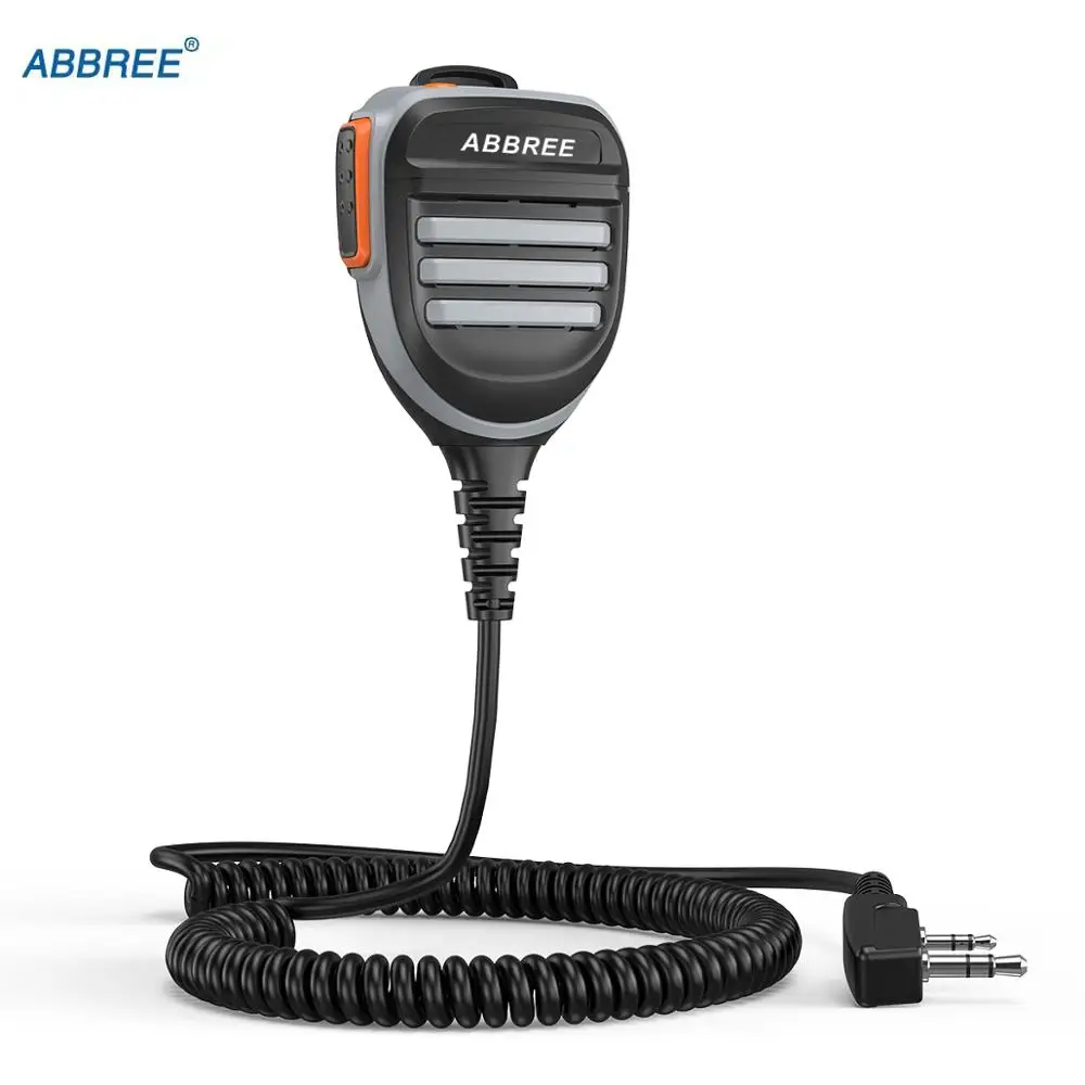 ABBREE AR-780 impermeable hombro altavoz micrófono para Walkie Talkie sobre las TH-UV8000D MD-380 Baofeng UV-5R UV-S9 BF-UVB3 AR-F8