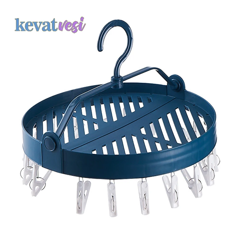 Складная Сушилка для обуви одежды с 18 зажимами вешалка нижнего белья носков