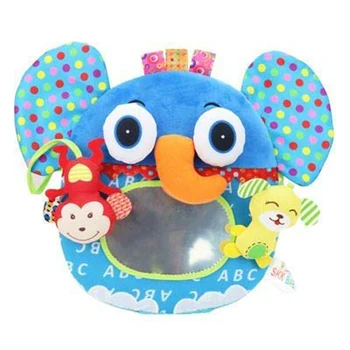 

Popular Infant Distorting Mirror Play Toy Rattle Bed Bell Baby Cartoon Animal Soft Owls Plush Toys Doll Early Education Toy