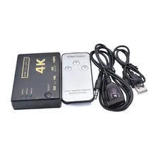 Портативный Ультра HD HDMI 4K x 2K 3D Аудио Видео разветвитель 1080P мультипросмотра высокой четкости мультимедийный интерфейс коммутатор