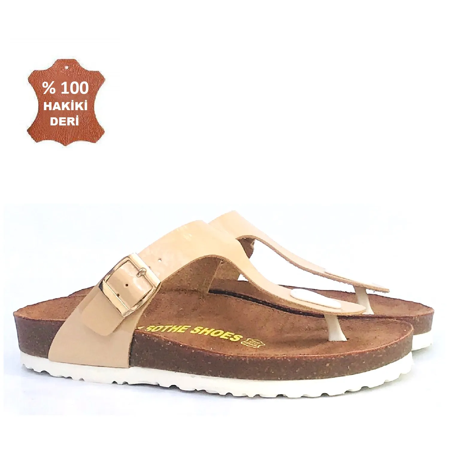 

Bst-2019TenRuganDeri 100 leather men's and women's classic waterproof outdoor sports Beach flip flops