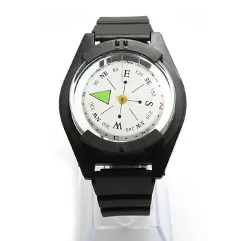 

Tactical Wrist Compass Watch Military Outdoor Survival Strap Band Bracelet Watch Band Gear Compass GPS For Climbing Hiking Black