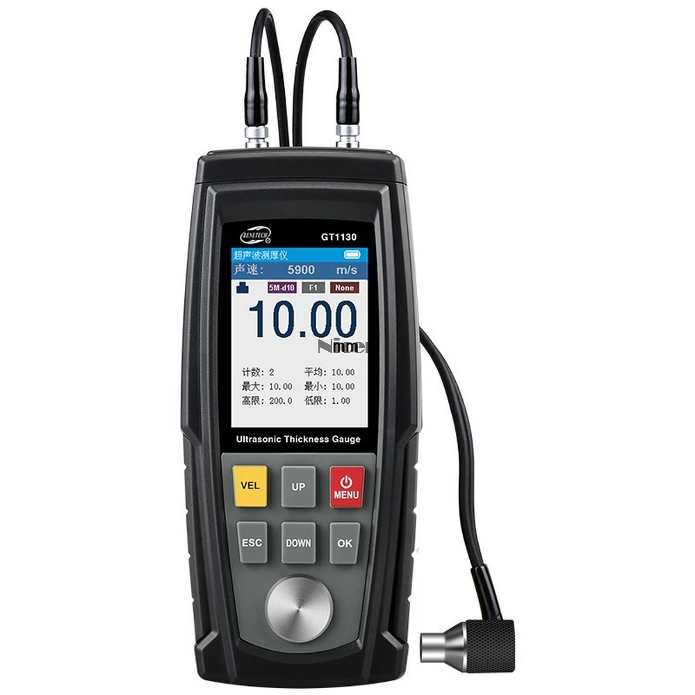 

Digital Ultrasonic Thickness Gauge Meter Tester USB Charging Digital Thickness Metal Tester High Precision GT1130