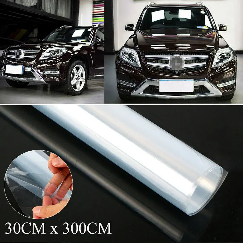 Белый 300*30 см, покрытие для автомобиля, прозрачная краска, устойчивость к истиранию, автомобильная защитная виниловая пленка, защита от царапин, защитная оболочка - Название цвета: Белый