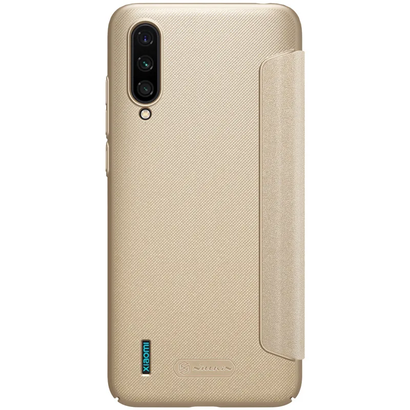 Для xiaomi mi CC9 флип-кейс NILLKIN Sparkle серии пластиковый PU кожаный чехол для xiaomi mi cc9 чехол откидная крышка - Цвет: gold