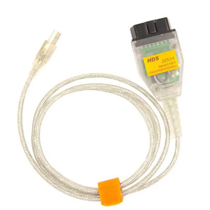 Мин VCI для HDS J2534 OBD OBD2 V2.018.013 MVCI OBDII диагностический кабель сканирования Бег по ISO и