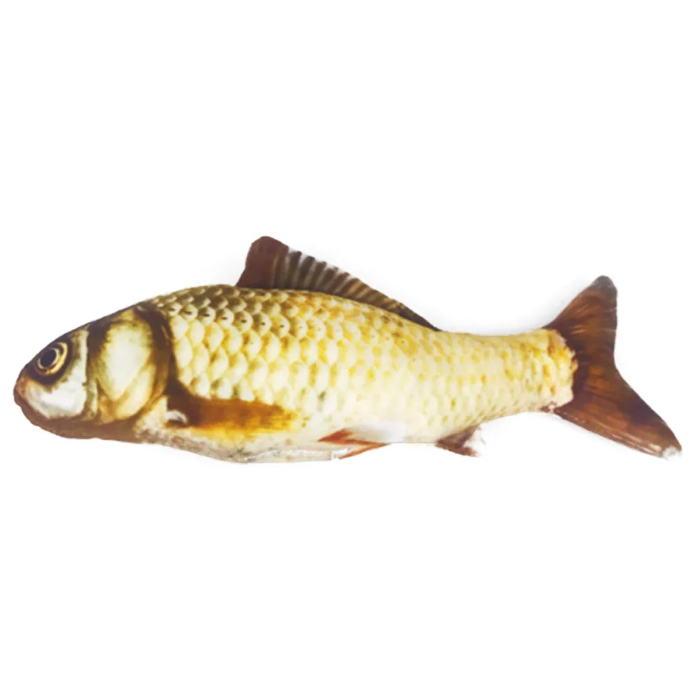 Cat Wagging Fish Realistic Plush Toy Simulation Catnip Soft Gift for Pet Chewing WXV Sale - Цвет: Catfish 20cm