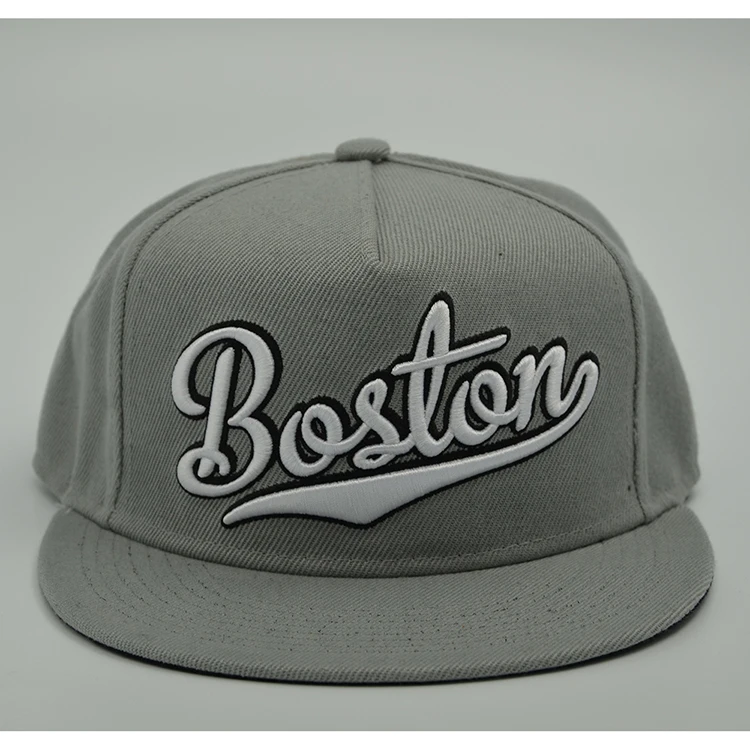 Кепка с плоским козырьком для 3D вышивки 5 панелей Кепка snapback небольшого количества по индивидуальному дизайну