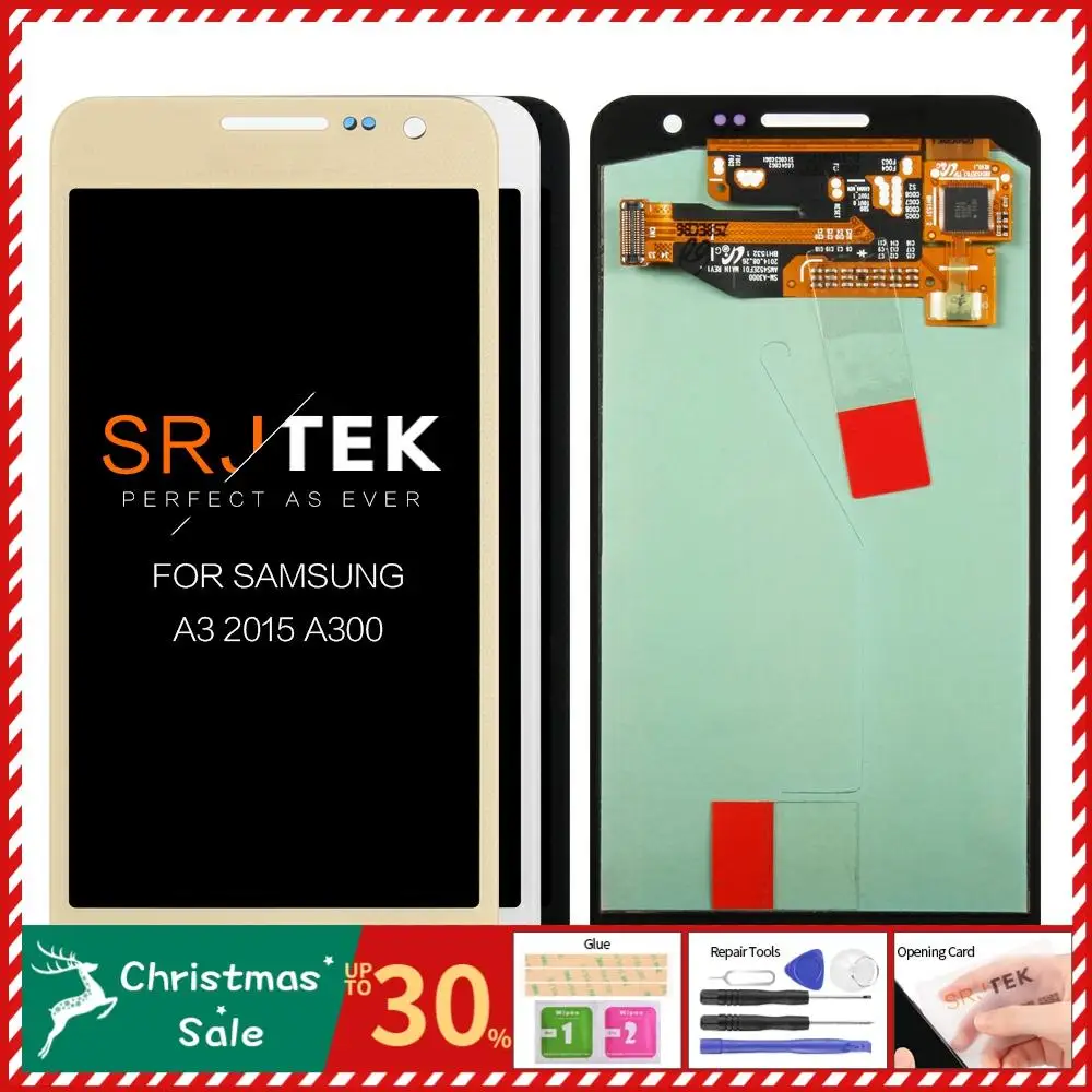 4,5 ''Супер AMOLED ЖК дисплей для SAMSUNG Galaxy A3 дисплей A300 A300H A300F A300FU сенсорный экран дигитайзер Замена