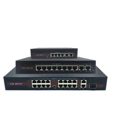48V Ethernet POE switch with 5/8/16 10/100Mbps Port IEEE 802.3 af/at Suitable for IP camera/Wireless AP/CCTV camera system