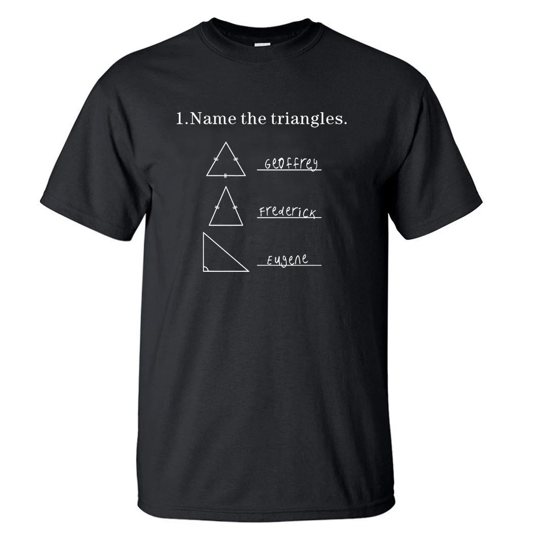 Наука рубашка способный преодолевать Броды для взрослых Name The Triangles