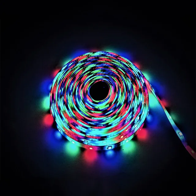 12 В постоянного тока Вольт Светодиодный светильник лента 2835 RGB Водонепроницаемый 1-5 м 12 В постоянного тока 60 светодиодный/м RGB светодиодный лента лампа диод Гибкая ТВ ПОДСВЕТКА - Испускаемый цвет: RGB