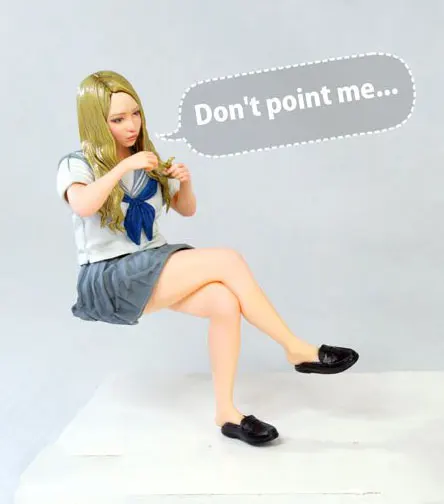 1/20 масштабная японская Студенческая форма VR сестра девушка миниатюрная статическая модель Неокрашенная DIY женская фигура смоляная модель - Цвет: Girl A