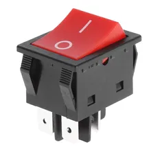 Latching Rocker Switch Power Switch I/O 4 Pins With Light 16A 250VAC 20A 125VAC KCD4 Welding Machine Power Switch