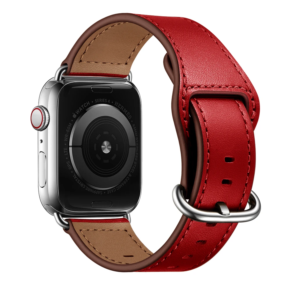Для Apple Watch 5 4 3 2 1 38 мм 40 мм Ремешки для наручных часов ремень аксессуары для часов Apple Watch ремешок 38 мм - Цвет ремешка: Red
