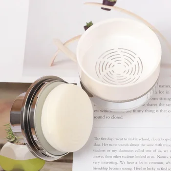 

1pc 15g Empty Powder Box Empty Travel Powder Makeup Cosmetic Box with Powder Puff