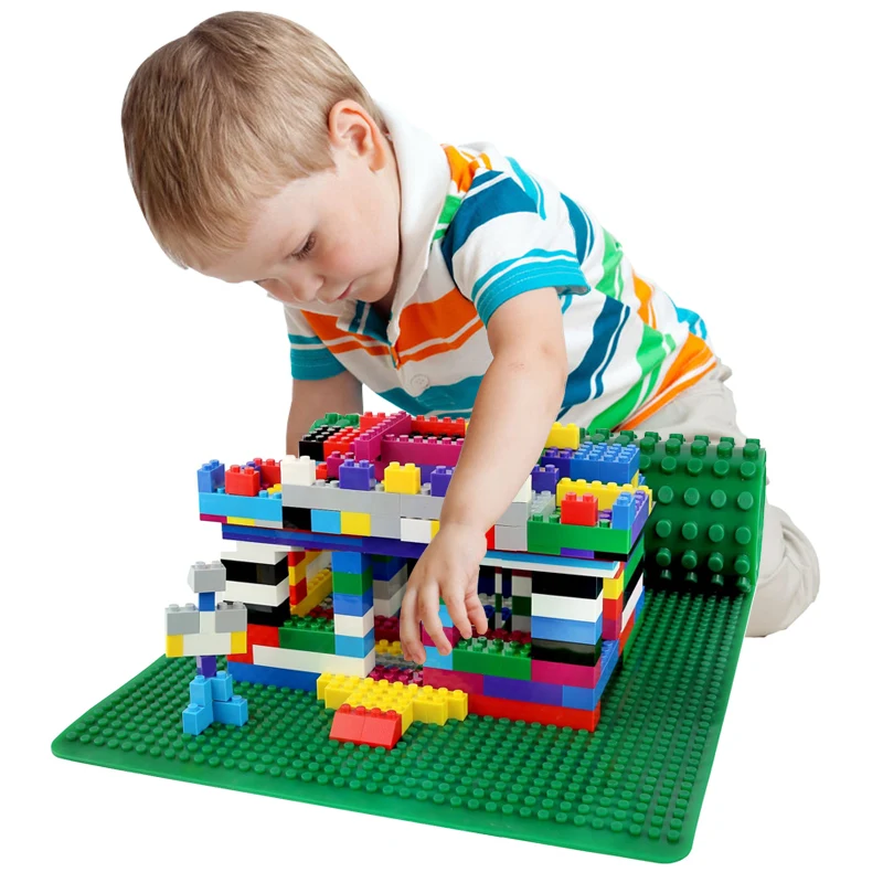 

Double Sides Soft Baseplate for Big Size Building Blocks Compatible LGo SIZE DIY 38*38cm Base Plate Learning Toys Children