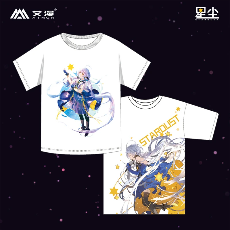 Аниме Vocaloid Stardust Косплей Футболка фанаты поддержка рубашка с короткими рукавами