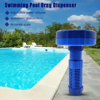

Swimming Pool Large Flexible Automatic Disinfection Dosing Device Floater Floating Chlorine Dispenser Tablet With Scale