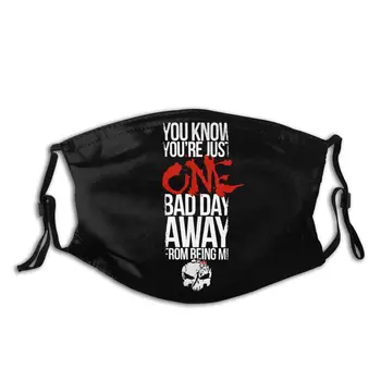 

The Punisher Non-Disposable Mouth Face Mask Printed You Know You're Just One Anti Dust Protection Mask Mouth Muffle with Filters