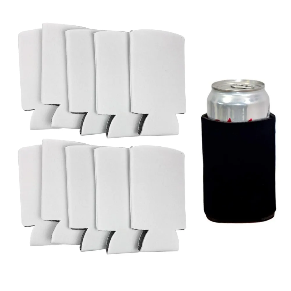 10pcs Beer Can Cooler Sleeve Cup Cover Cola Drinking Water Bottle Can