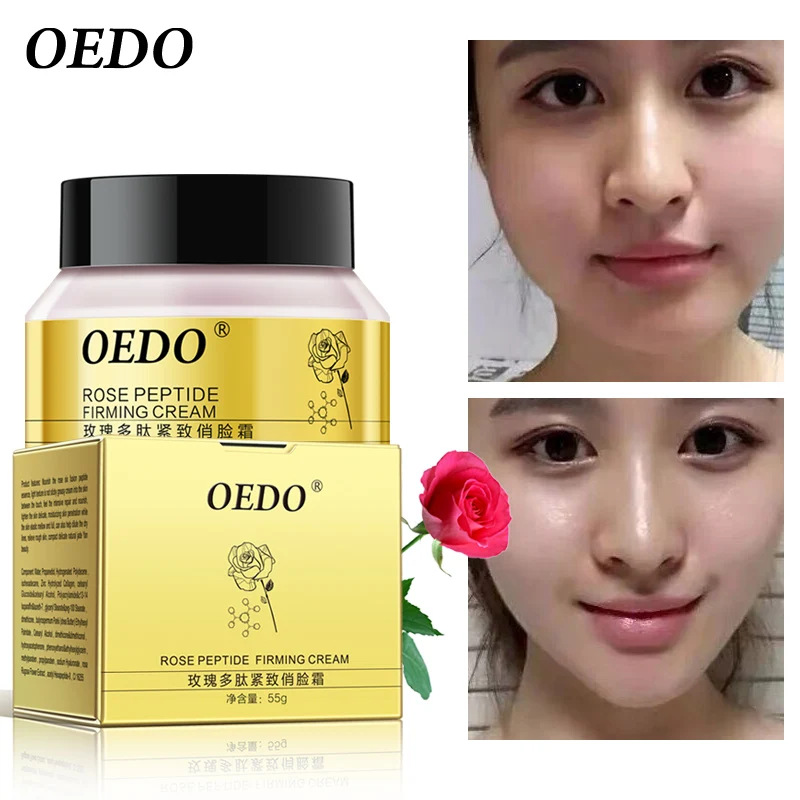 

OEDO Rose Peptide Firming Lifting V-Shaped Face Cream Anti Cellulite Anti-aging Anti-wrinkle Moisturizing Weight Loss Products