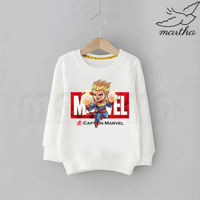 Дети Marvel Мстители Железный человек Капитан Америка Человек-паук Халк Забавный принт Детская толстовка толстовки для мальчиков детская толстовка