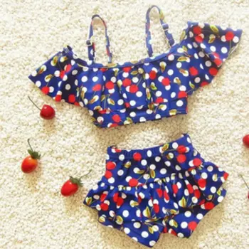 

Pudcoco Kids Baby Polka-dot Bikinis Summer Girl Swimwear Baby Swimsuit Beachwear Bathing Suit Baby Girls Clothes 0-4Years