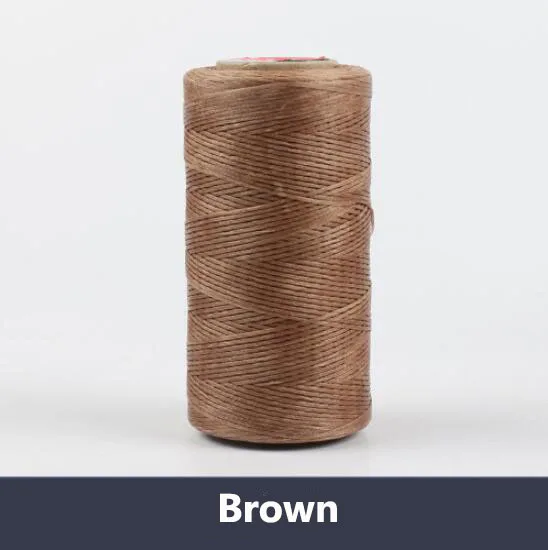 0,8 мм, 260 метров/рулон, обтекаемый вощеный хлопковый шнур, нить для изготовления ювелирных изделий, бисер, Проволочная веревка для браслета/ожерелья, фурнитура - Цвет: Brown