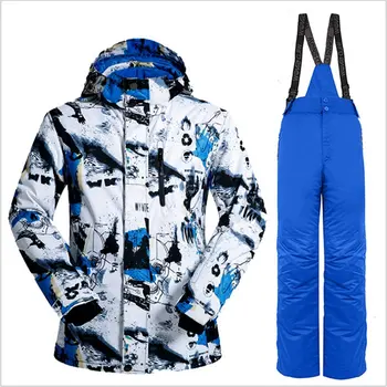 

Ski Suit Men's Windproof Waterproof Thermal Snowboard Snow Male Skiing Jacket And Pants sets Skiwear Skating Clothes Top Sale