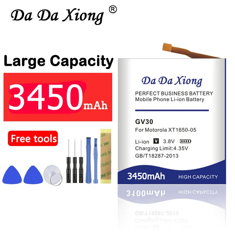 DaDaXiong GV30 SNN5972A 3450mAh Phone Battery For Motorola Moto Z XT1650-01 XT1650-03 XT1650-05 GV40 XT1650-02 | Мобильные телефоны
