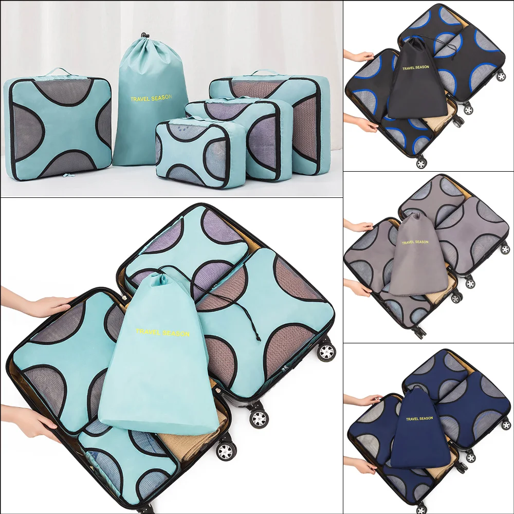 5 шт. дорожная сумка для хранения Набор для одежды багажный куб для упаковки чемодан-Органайзер