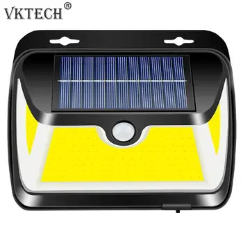 

Cob 163 LED Outdoor Solar Wall Lamp 3 Sided Motion Sensor Solar Light Waterproof Street Light Wall Light Garden Lighting