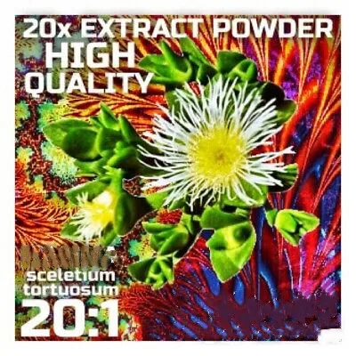 

Kanna (Sceletium tortuosum) 20x Extract Powder [5 Grams-10 Grams]