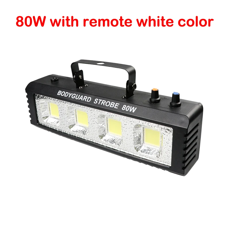 80W remote white color 100 Вт стробоскоп вспышка света удаленный звук активированный диско огни для фестиваля гирлянда для праздника стробоскоп Скорость Регулируемая для сценического диско - Цвет: 80W remote white color
