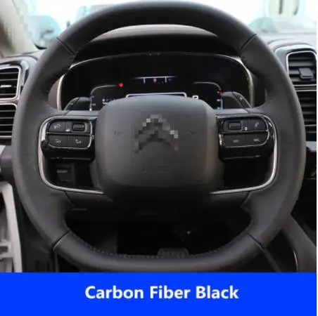 Подходит для Citroen C5 Aircross внутреннее рулевое колесо литье блестки ABS Хромированная декоративная крышка 2 шт - Цвет: 2