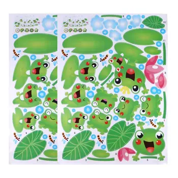

2Pcs Wall Frog Sticker Decoration Frog Decals Wall Stickers for Children Room
