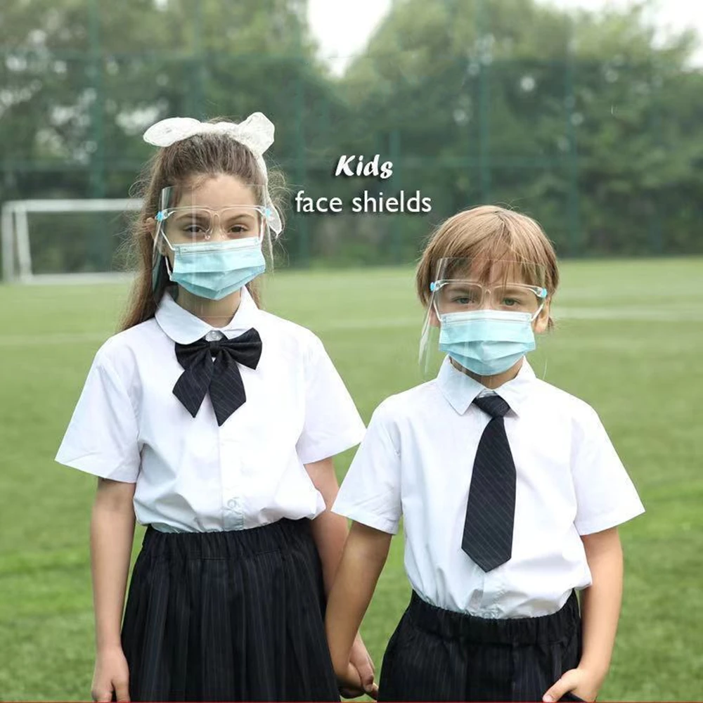 Children's Transparent Anti-Oil Protective Mask Protection Face Shield Anti Saliva Splash-Proof Protect Eye Full Face Mask Cover
