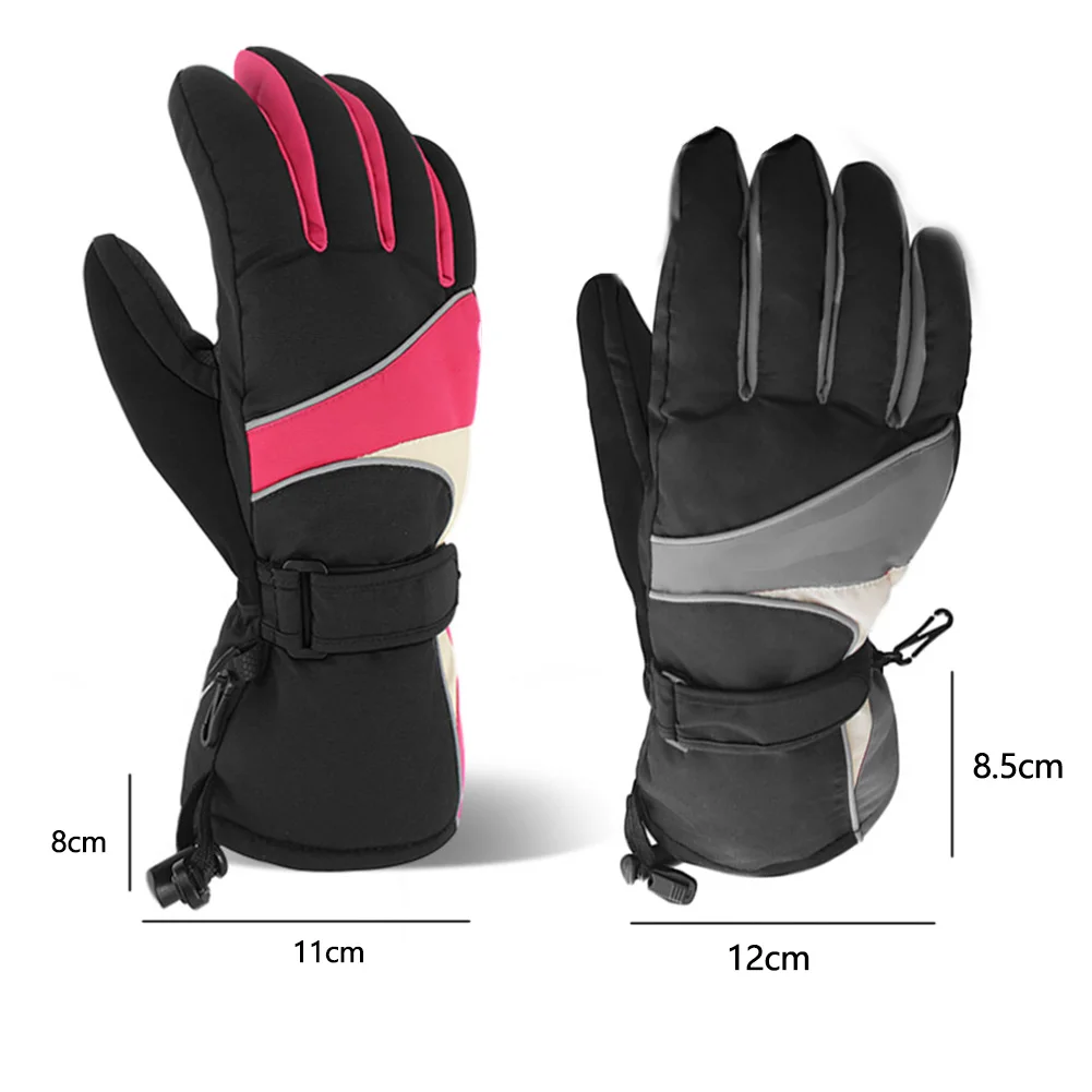 1 пара Водонепроницаемые электрические перчатки для катания на лыжах с подогревом уличные теплые спортивные противоскользящие зимние Утепленные аксессуары для взрослых USB перезаряжаемые