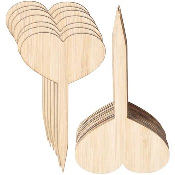 

50Pcs Bamboo Plant Seed Labels Vegetable Garden Markers Nursery Garden Plants Tags with a Pen