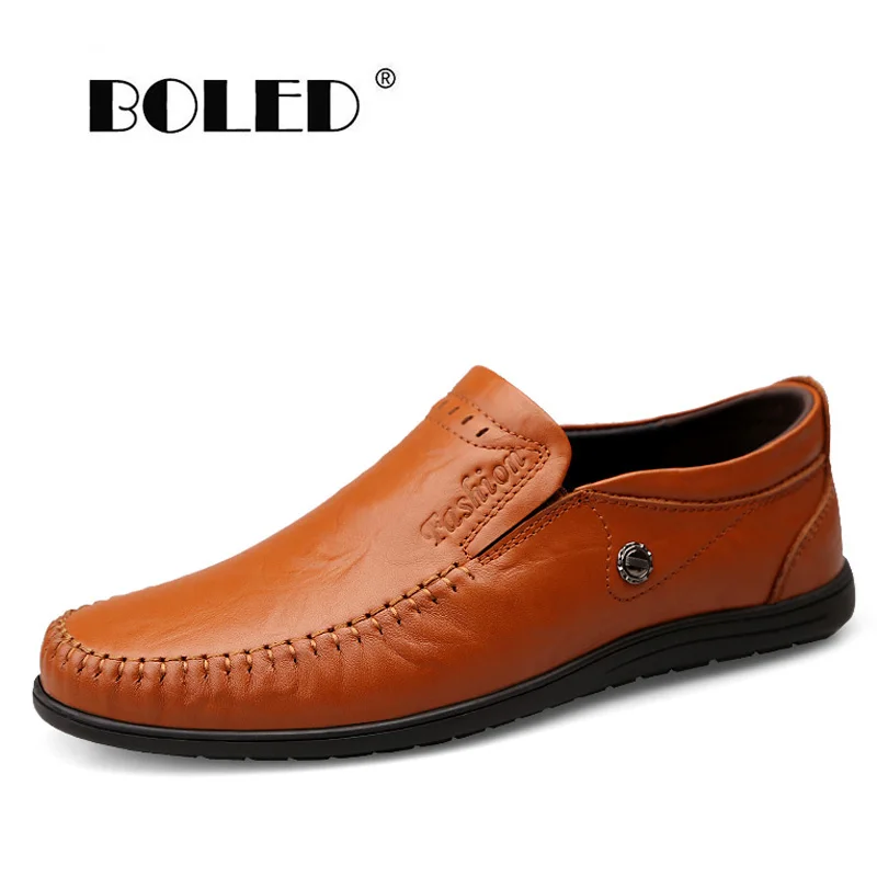 

Natural Leather Casual Shoes Men Handmade High Quality Flats Shoes Men Comfortable Classic Loafers Driving Shoes