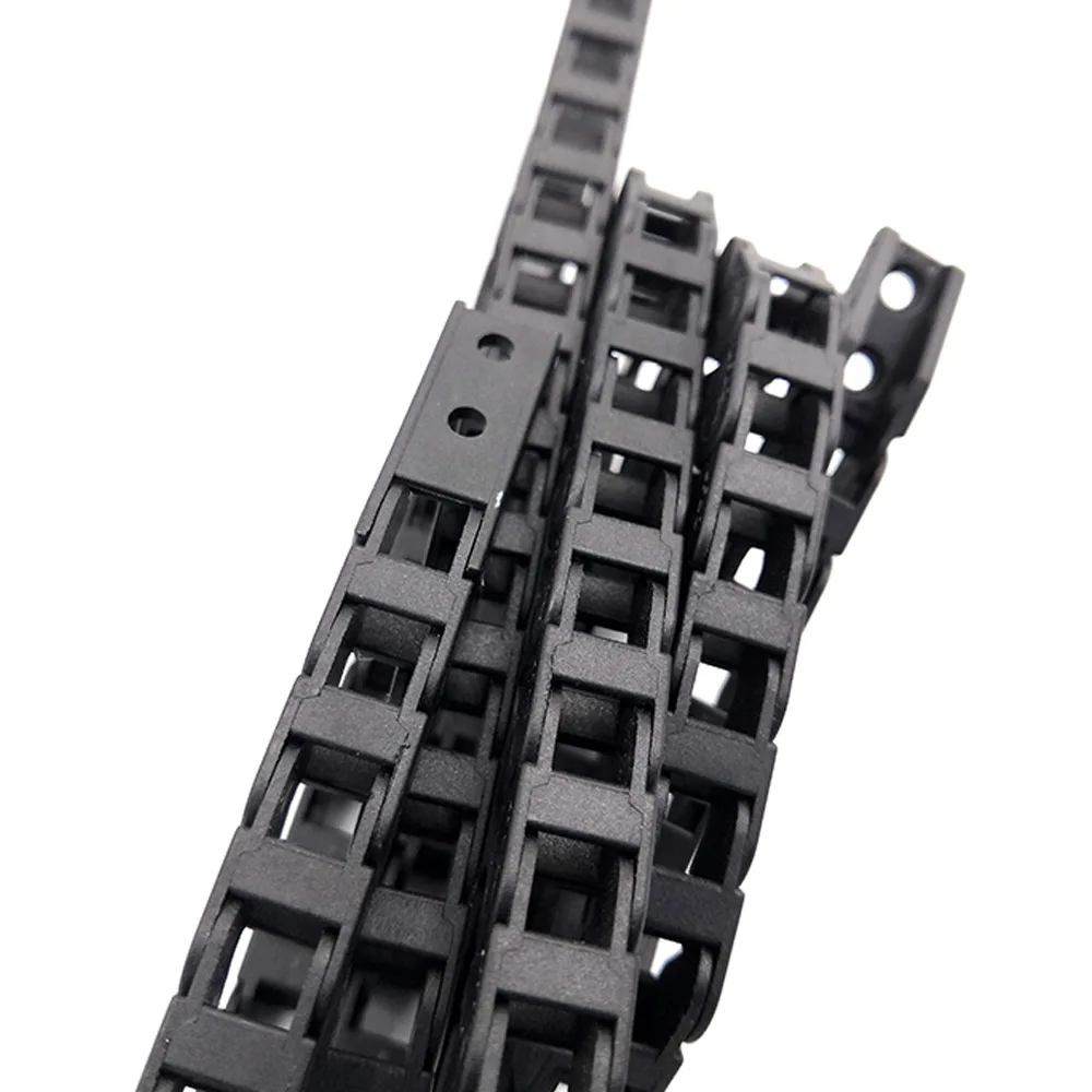 JFLO 5x5mm 1 Meter Miniature Wire Carrier Cable Drag Chain Bridge Type Non-Opening Engineering Nylon Towline Tanks Hot