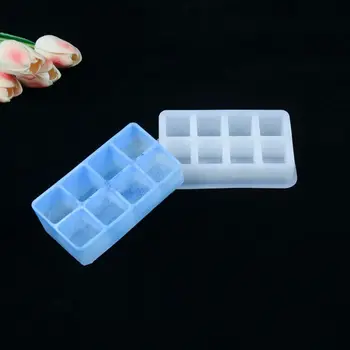 

Crystal Epoxy Resin Mold Square Lattice Lipstick Storage Casting Silicone Mould F3MF